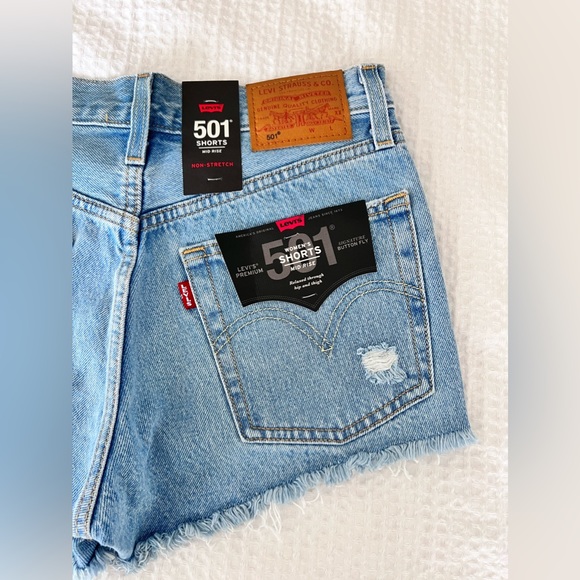 Levi 501 mid rise shorts - Picture 6 of 6